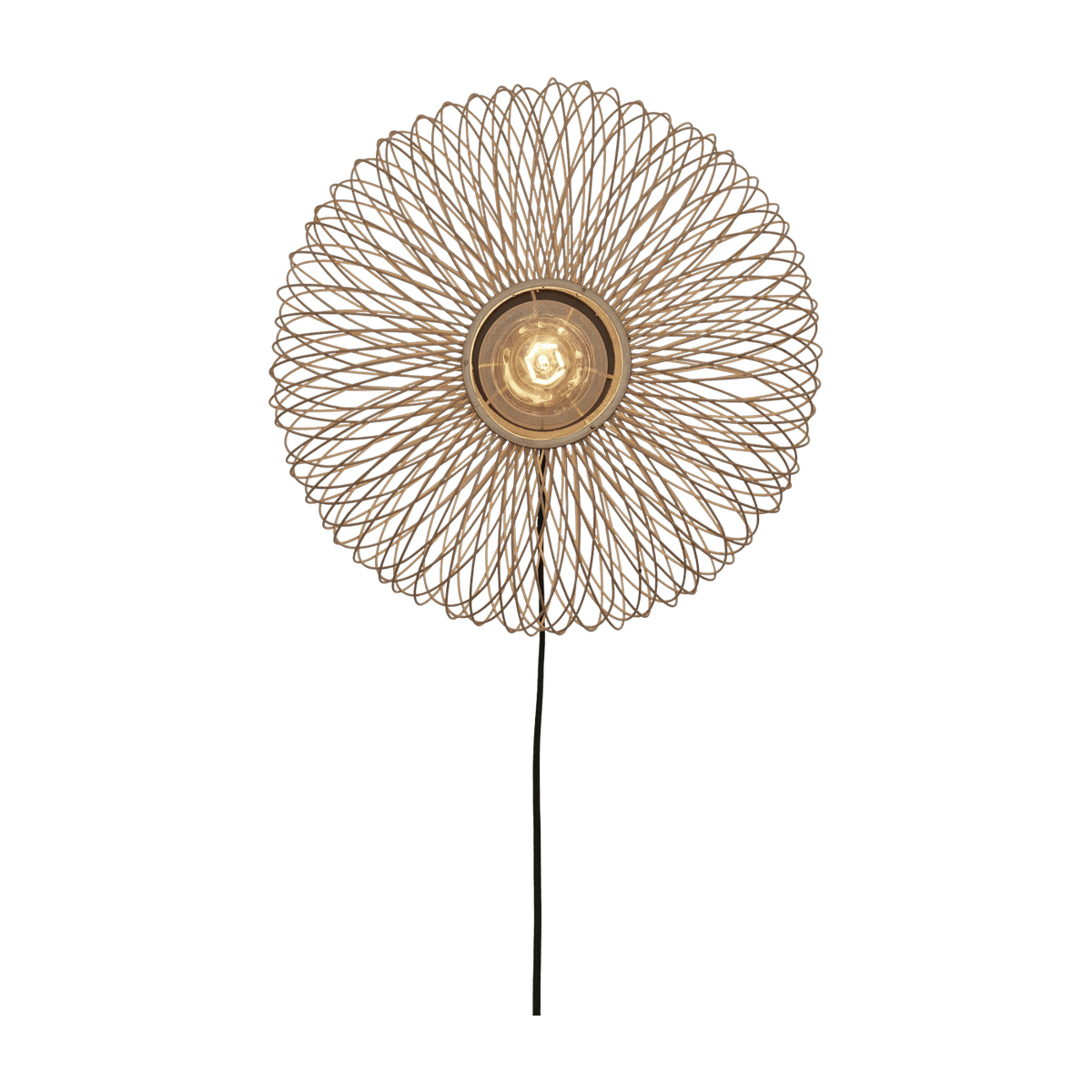 Applique ellipse en bambou naturel 40x20 cm Cango - Good & Mojo - The Cool Republic