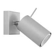 Applique en acier gris 16x8cm Ring - Sollux - The Cool Republic