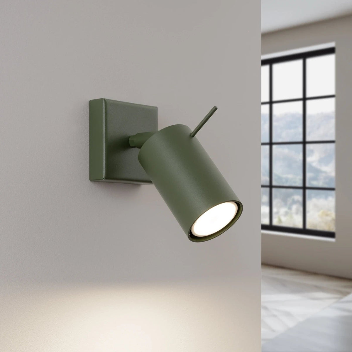 Applique en acier vert olive 16x8cm Ring - Sollux - The Cool Republic