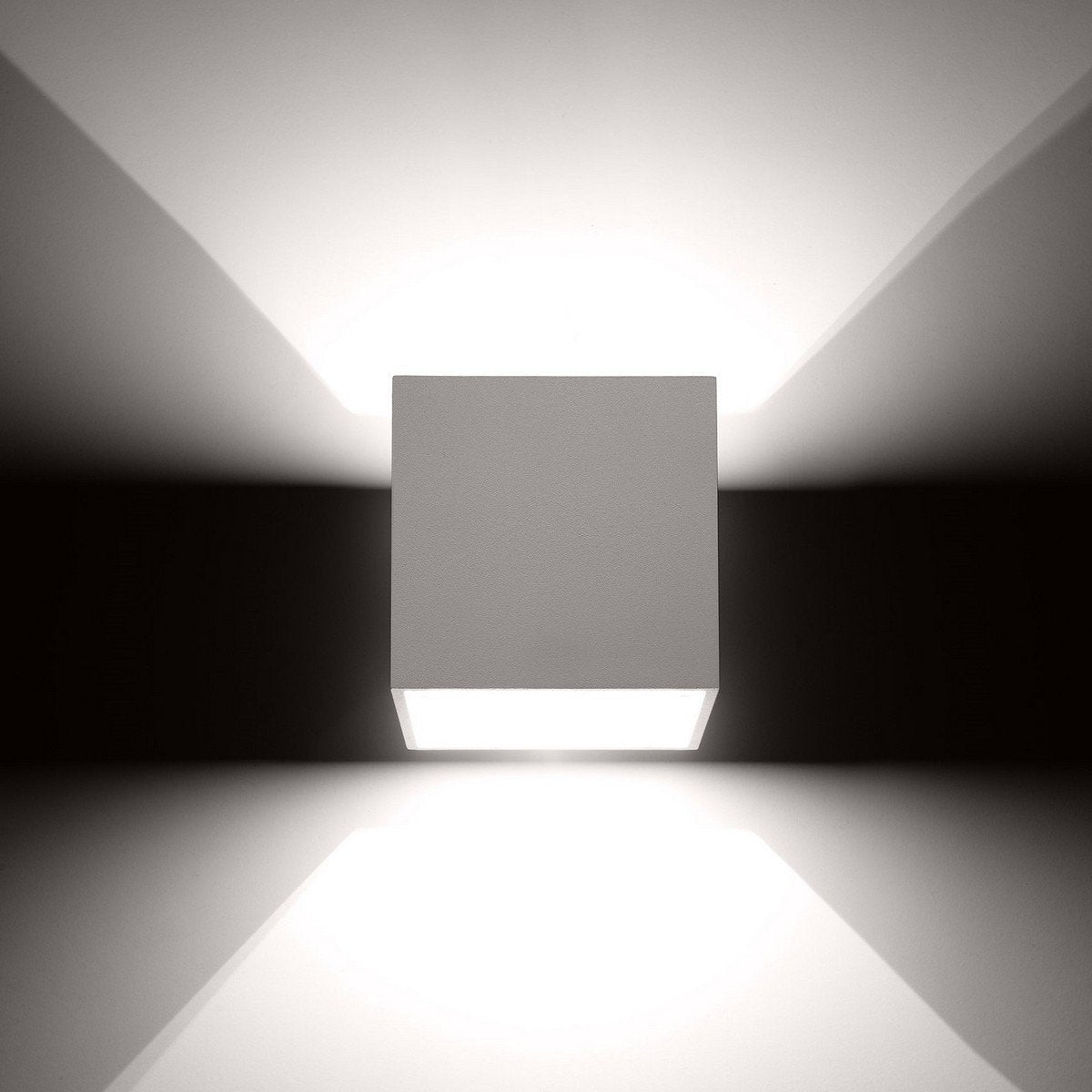 Applique en aluminium blanc Quad - Sollux - The Cool Republic