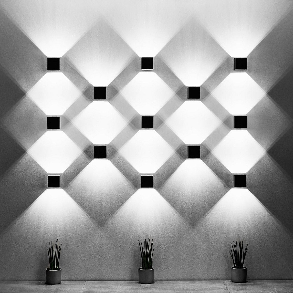 Applique en aluminium blanc Quad - Sollux - The Cool Republic