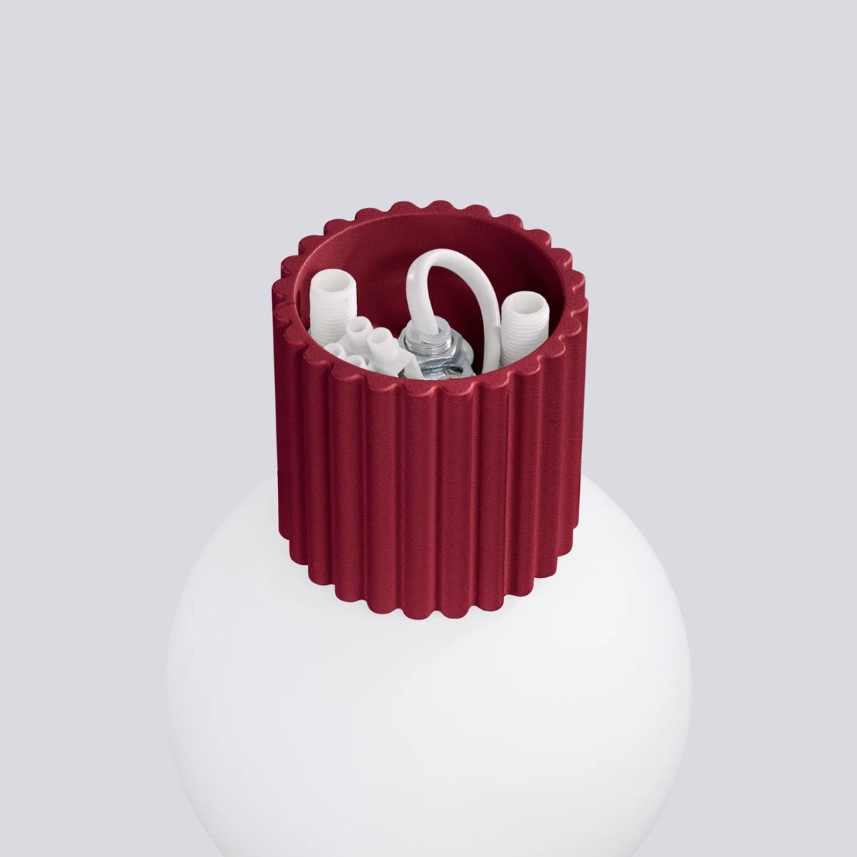 Applique en aluminium bordeaux 12x17cm Halo - Sollux - The Cool Republic