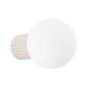 Applique en aluminium et verre beige 12x17x12cm Halo - Sollux - The Cool Republic