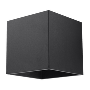 Applique en aluminium noir Quad - Sollux - The Cool Republic