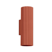 Applique en aluminium rouge ocre 6,5x8,5x20cm Karbon 20 - Sollux - The Cool Republic
