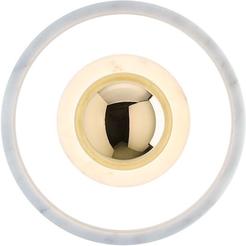 Applique en marbre blanc et laiton Stone Wall - Tom Dixon - The Cool Republic