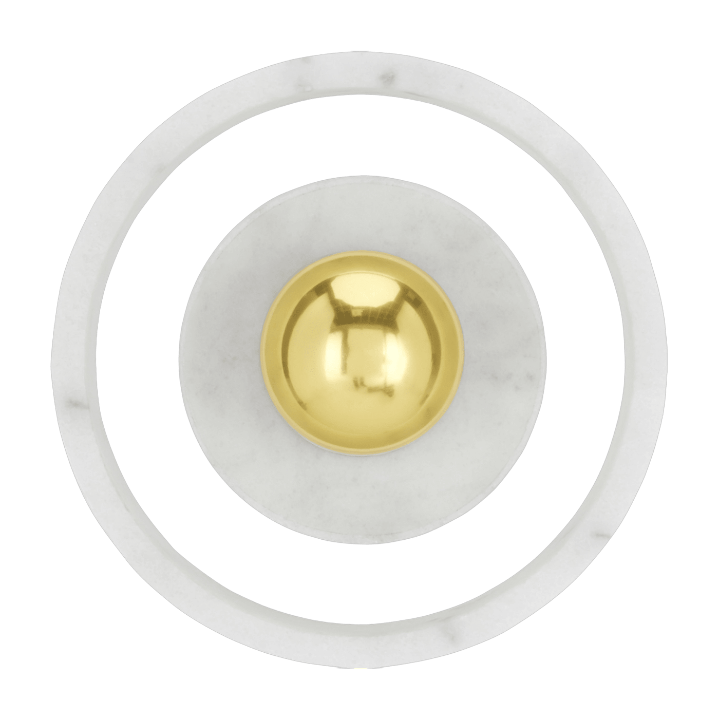 Applique en marbre blanc et laiton Stone Wall - Tom Dixon - The Cool Republic