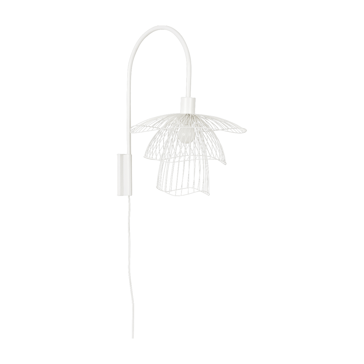 Applique en métal blanche XS Papillon - Forestier - The Cool Republic