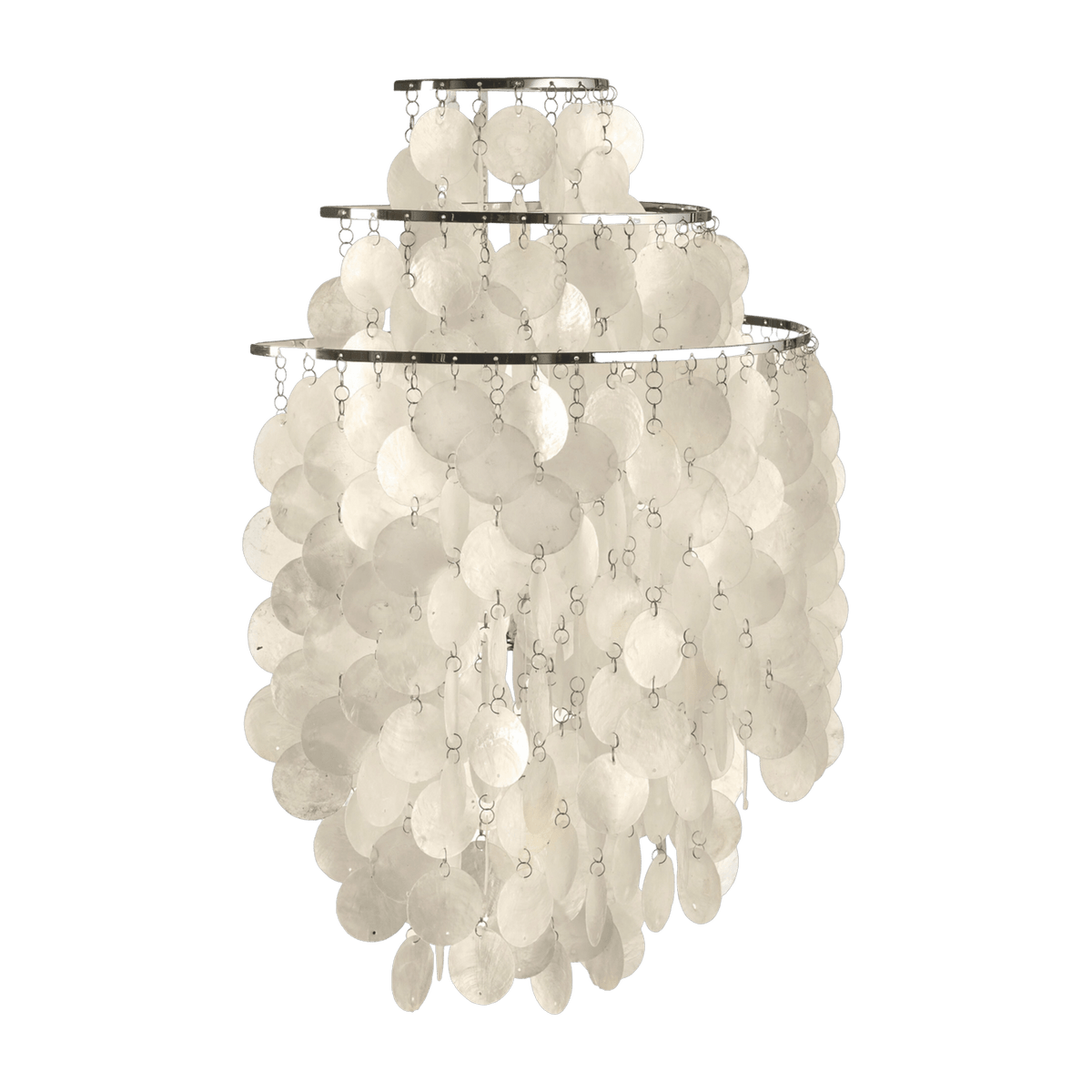 Chrome plated metal wall lamp Fun 1 WM - Verpan - The Cool Republic