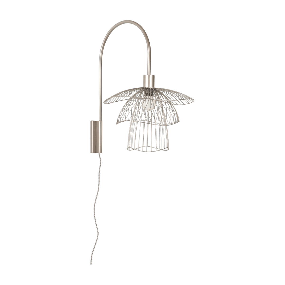 Applique en métal taupe XS Papillon - Forestier - The Cool Republic