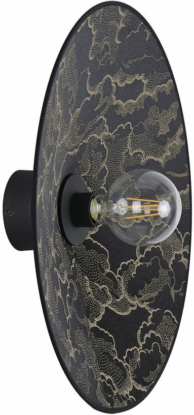 Applique en tissu et métal peint kumo noir 50x12cm Gatsby - Market set - The Cool Republic