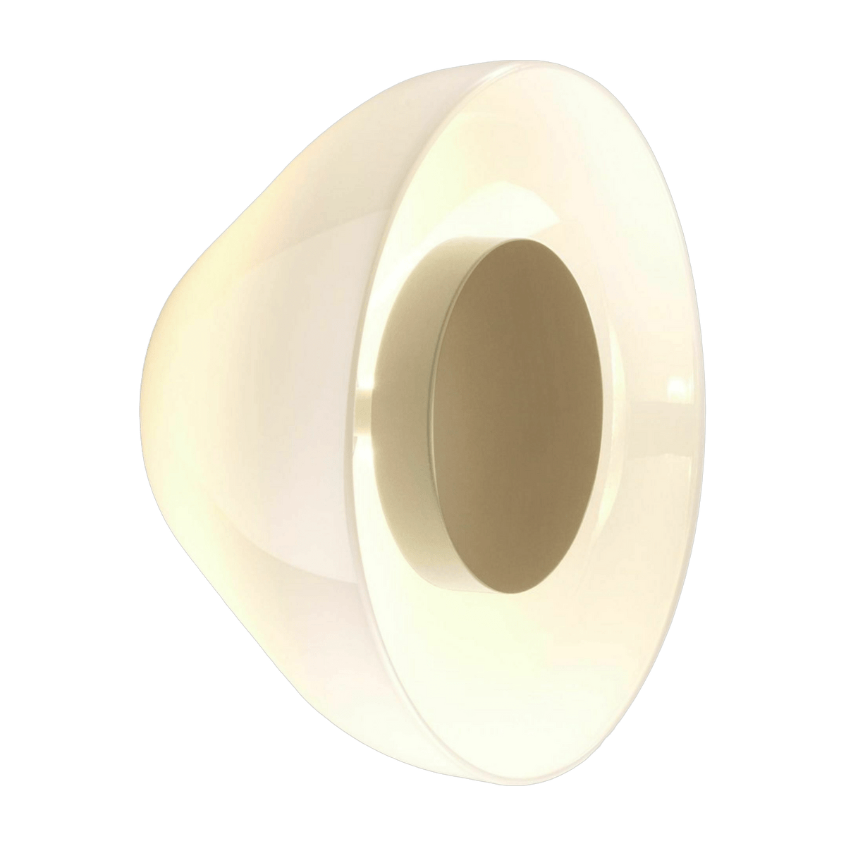 Applique en verre blanc opale 18cm Aura - Marset - The Cool Republic
