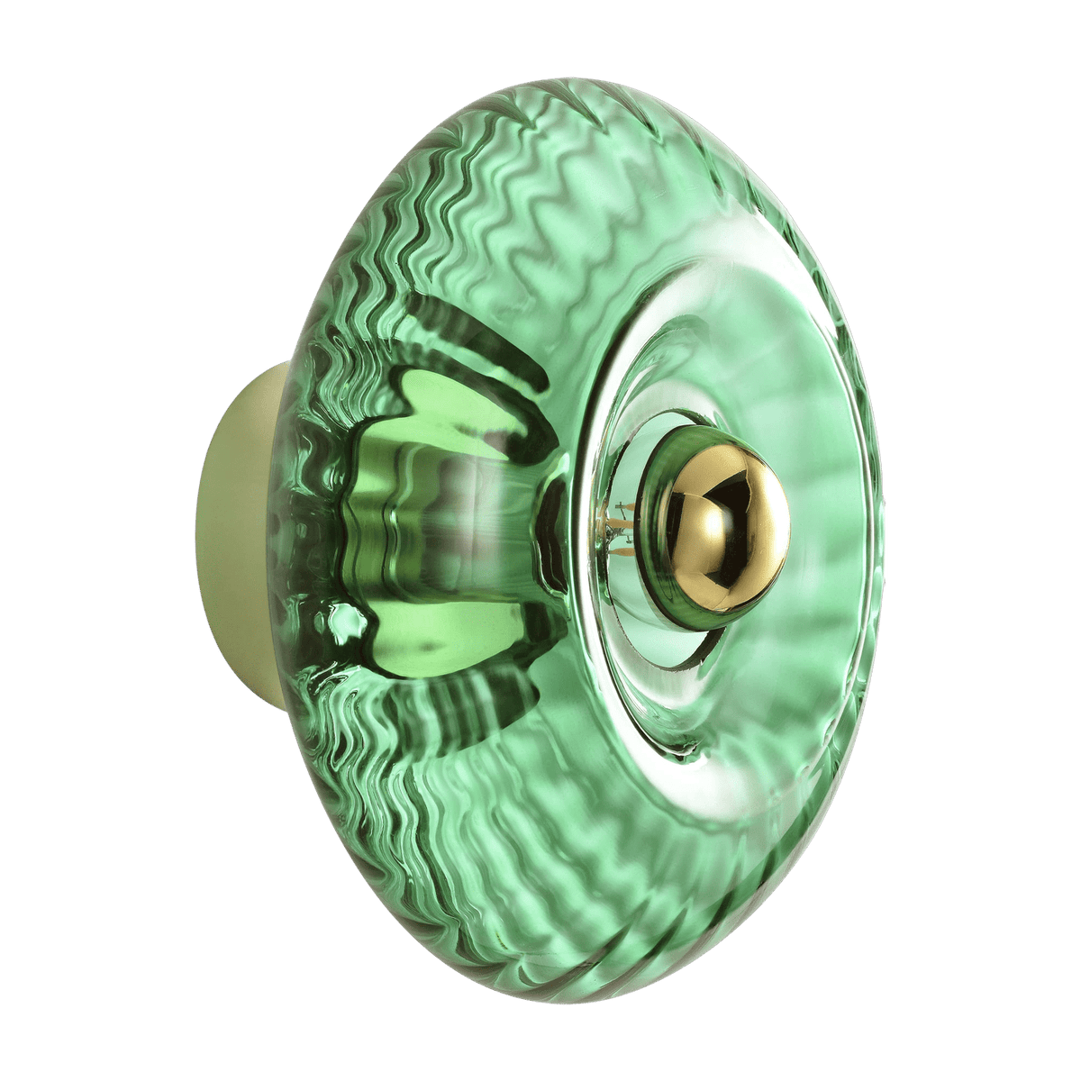 Applique en verre vert émeraude Grace - Elements Lighting - The Cool Republic