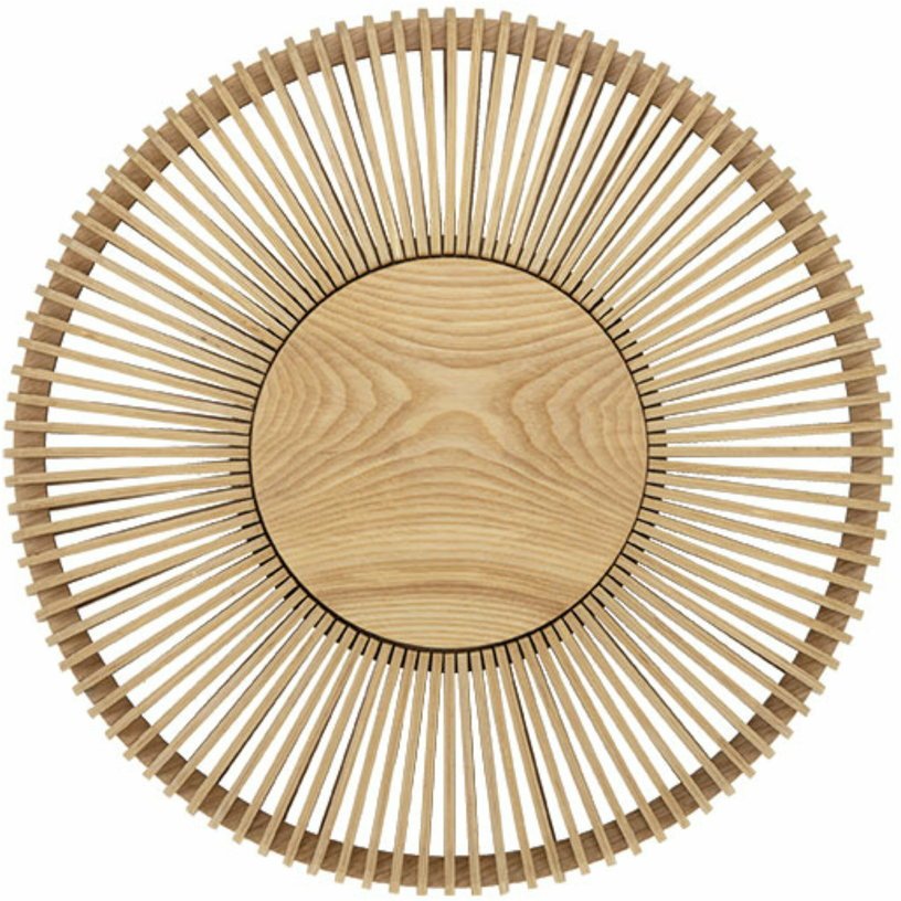 Applique murale 49 cm en chêne naturel Clava Up - UMAGE - The Cool Republic