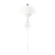 White matte wall lamp Flowerpot VP8 - &tradition - The Cool Republic