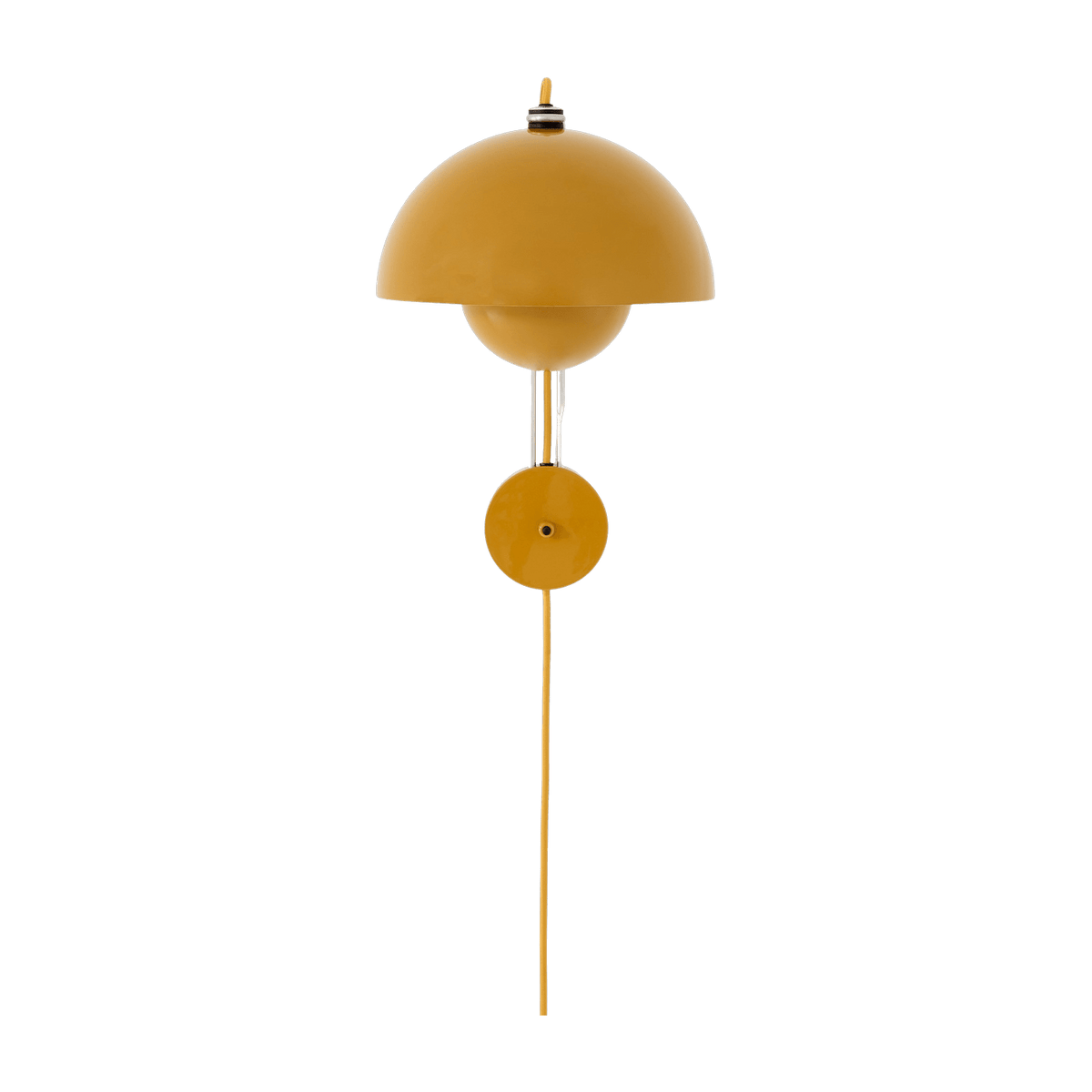 Wall lamp with mustard plug Flowerpot VP8 - &tradition - The Cool Republic