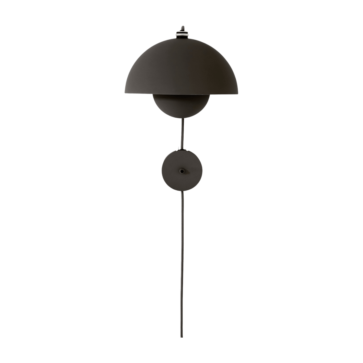 Black matte wall lamp Flowerpot VP8 - &tradition - The Cool Republic