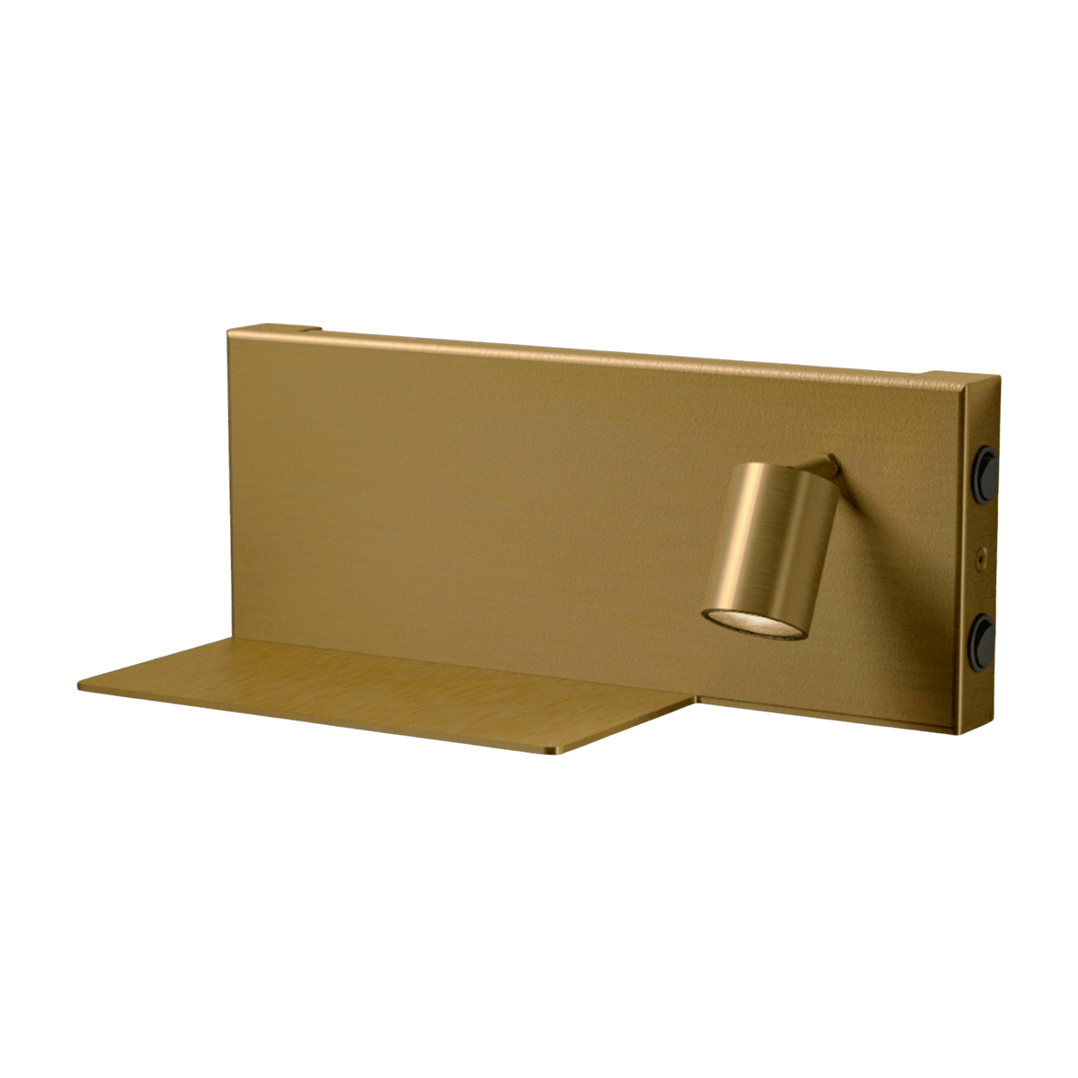 Applique murale avec tablette en métal bronze Jay R - Panzeri - The Cool Republic