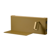 Applique murale avec tablette en métal bronze Jay R - Panzeri - The Cool Republic