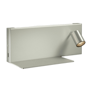 Wall lamp with titanium metal shelf Jay R - Panzeri - The Cool Republic