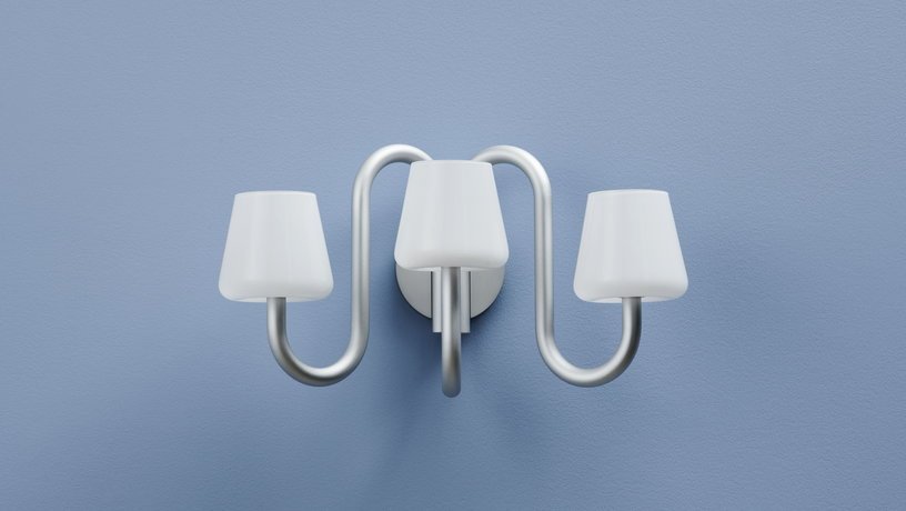 Applique murale design verre blanc opale Apollo - Hay - The Cool Republic