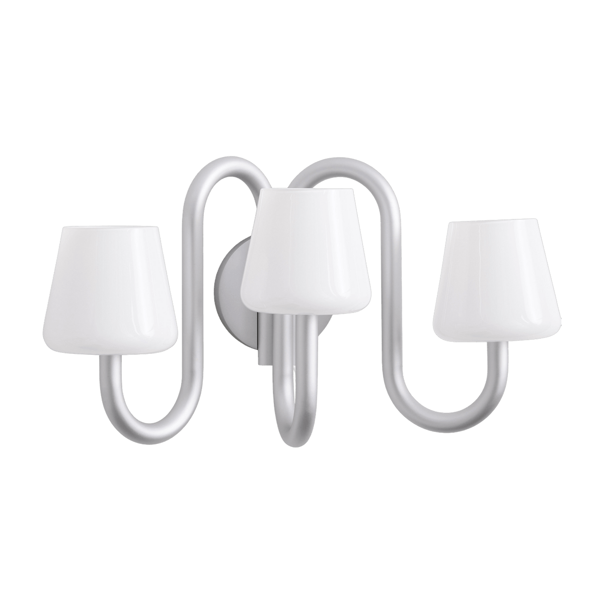 Applique murale design verre blanc opale Apollo - Hay - The Cool Republic