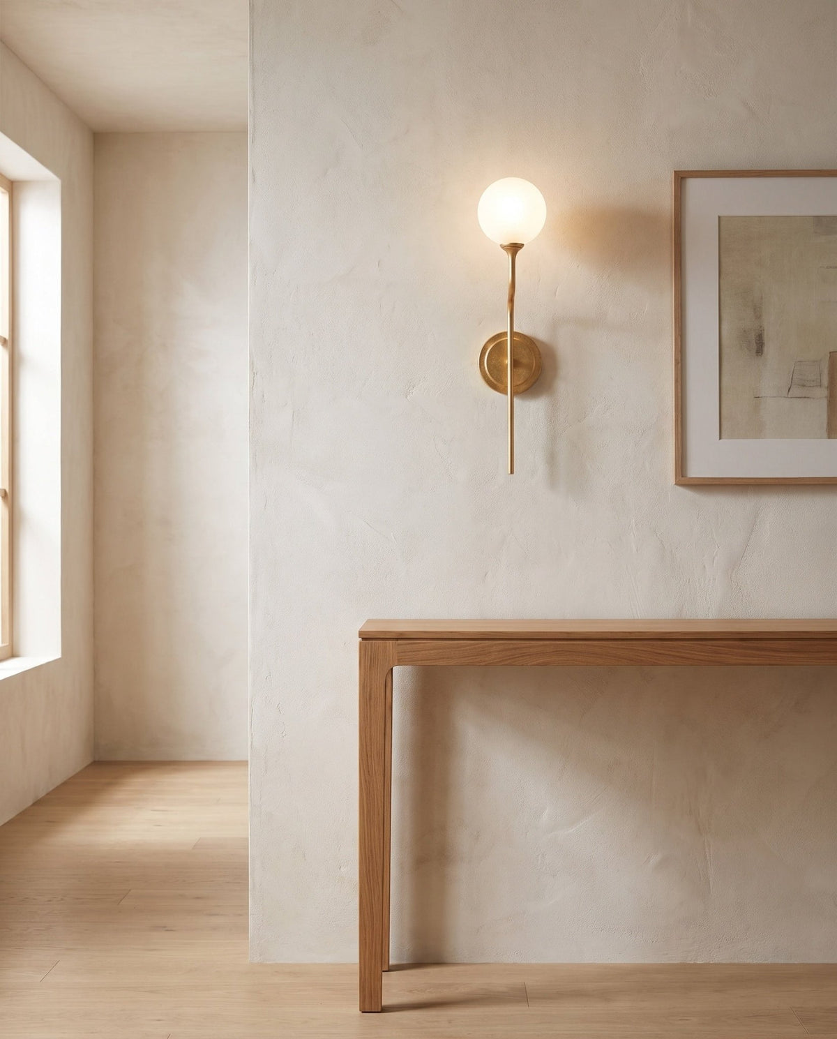 Applique murale en acier feuille d'or ancienne 15x56cm Onyx - Corbett Lighting - The Cool Republic