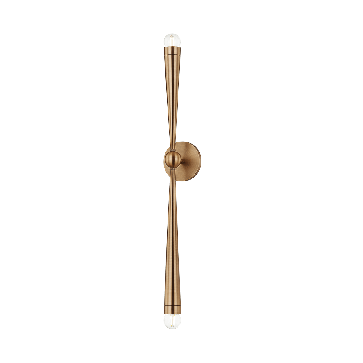 Applique murale en acier laiton patiné 12x86cm Keanu - Troy Lighting - The Cool Republic