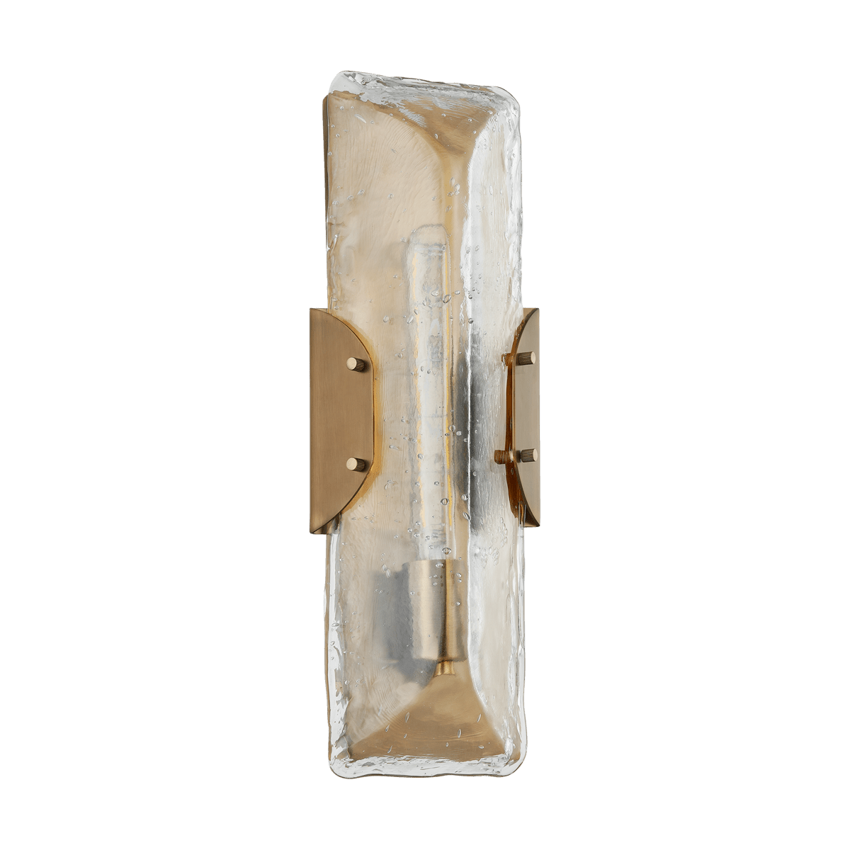 Applique murale en acier laiton patiné 16x44cm Nordic - Troy Lighting - The Cool Republic