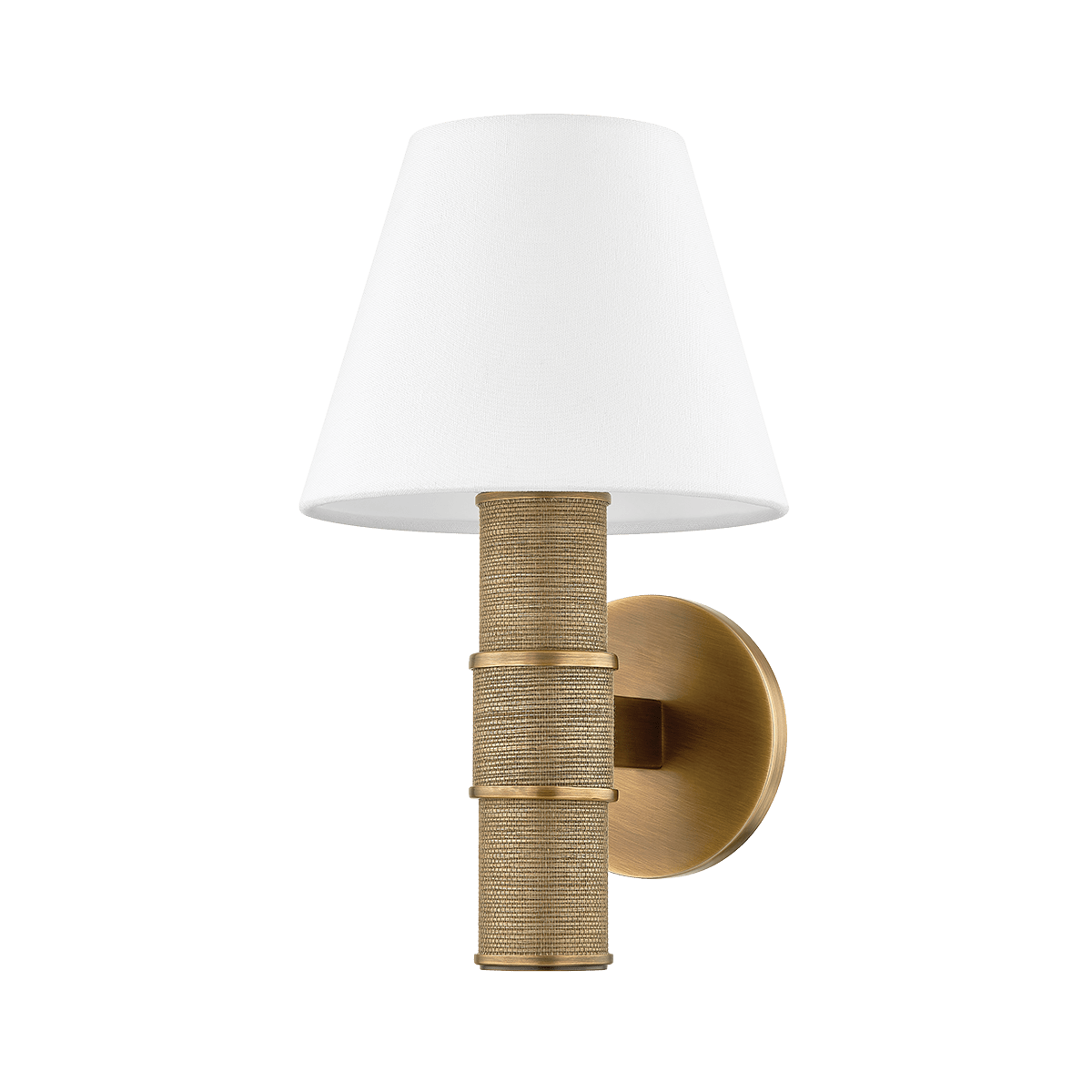 Applique murale en acier laiton patiné 20x33cm Denton - Troy Lighting - The Cool Republic