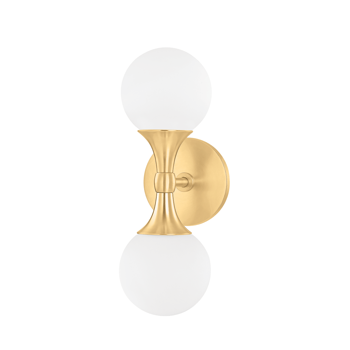 Wall sconce in steel and aged brass 12x34cm Astoria - Hudson Valley Lighting