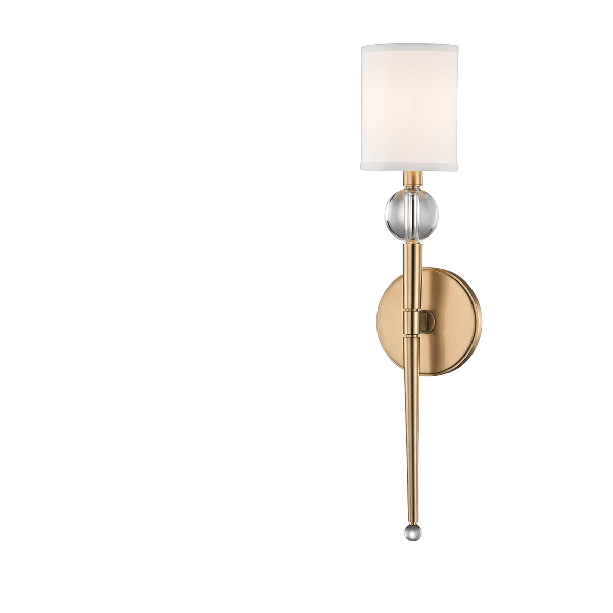 Applique murale en acier laiton vieilli 12x52cm Rockland - Hudson Valley Lighting - The Cool Republic