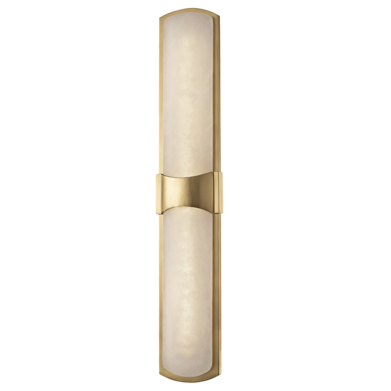 Applique murale en acier laiton vieilli 12x66cm Valencia - Hudson Valley Lighting - The Cool Republic