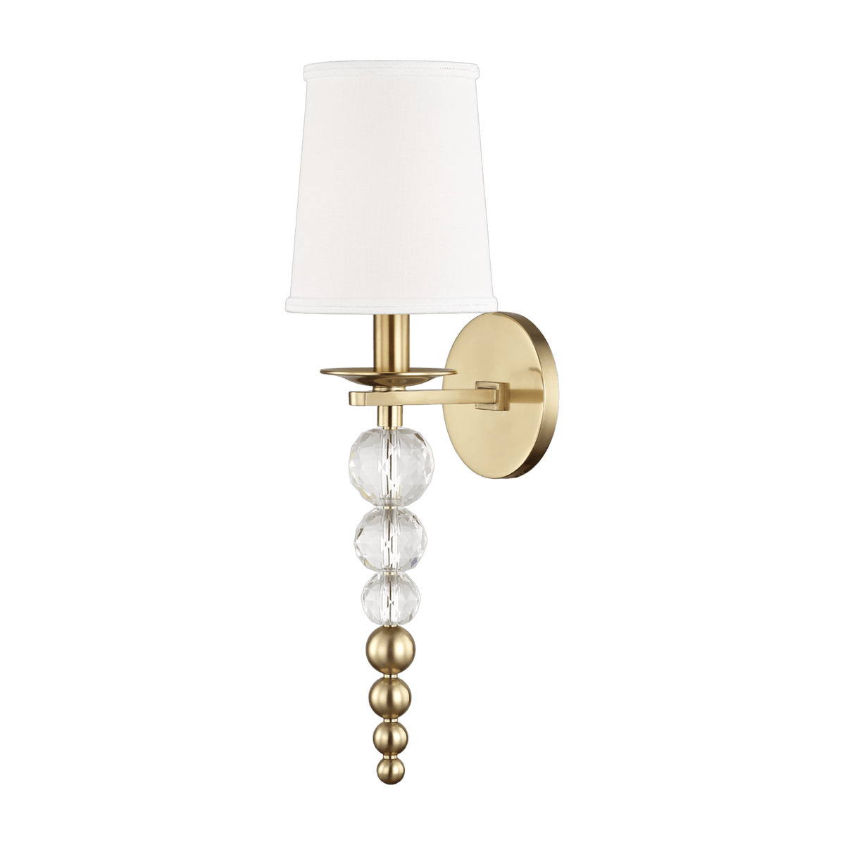 Applique murale en acier laiton vieilli 15x50cm Persis - Hudson Valley Lighting - The Cool Republic