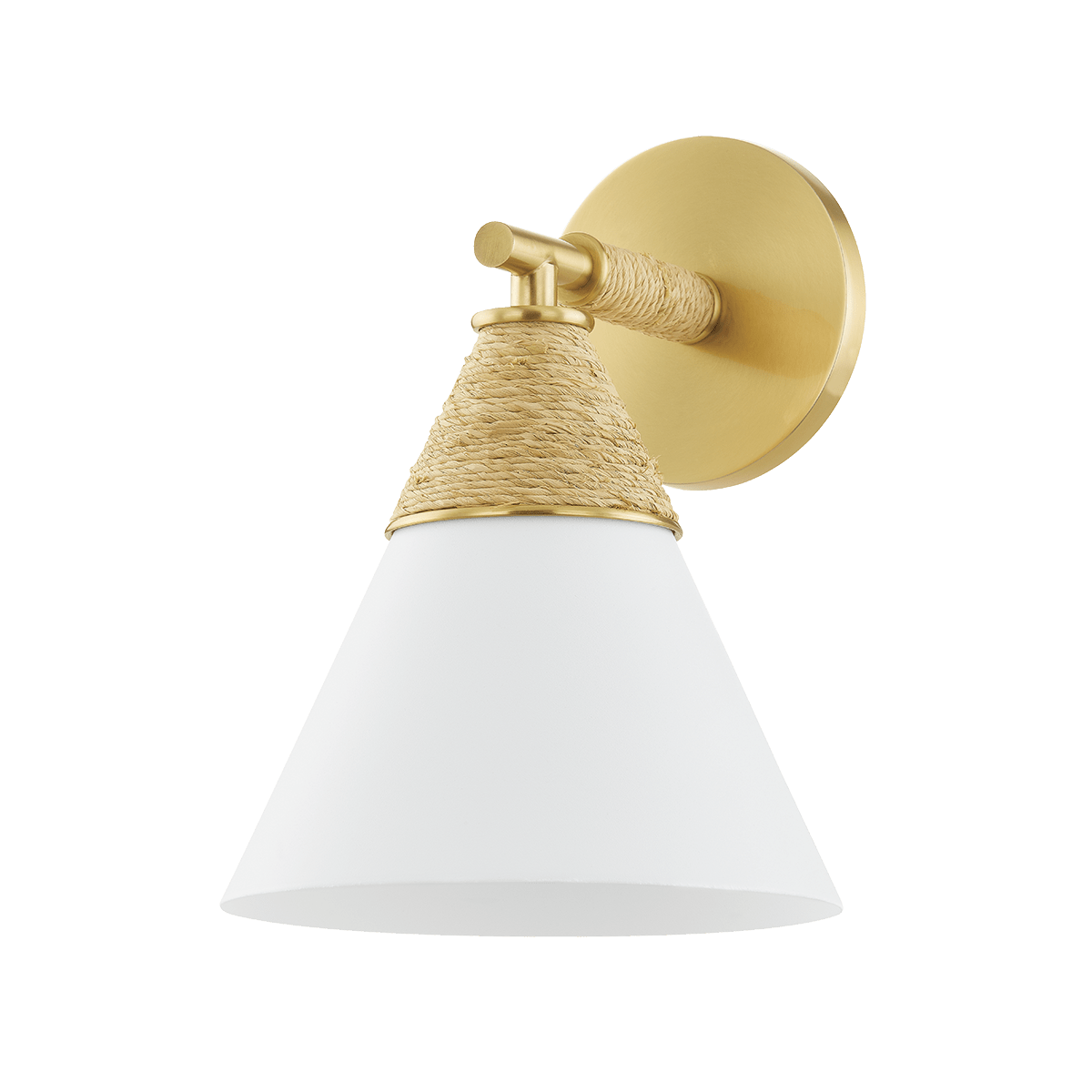Wall sconce in steel, aged brass 20x27cm Mica - Mitzi