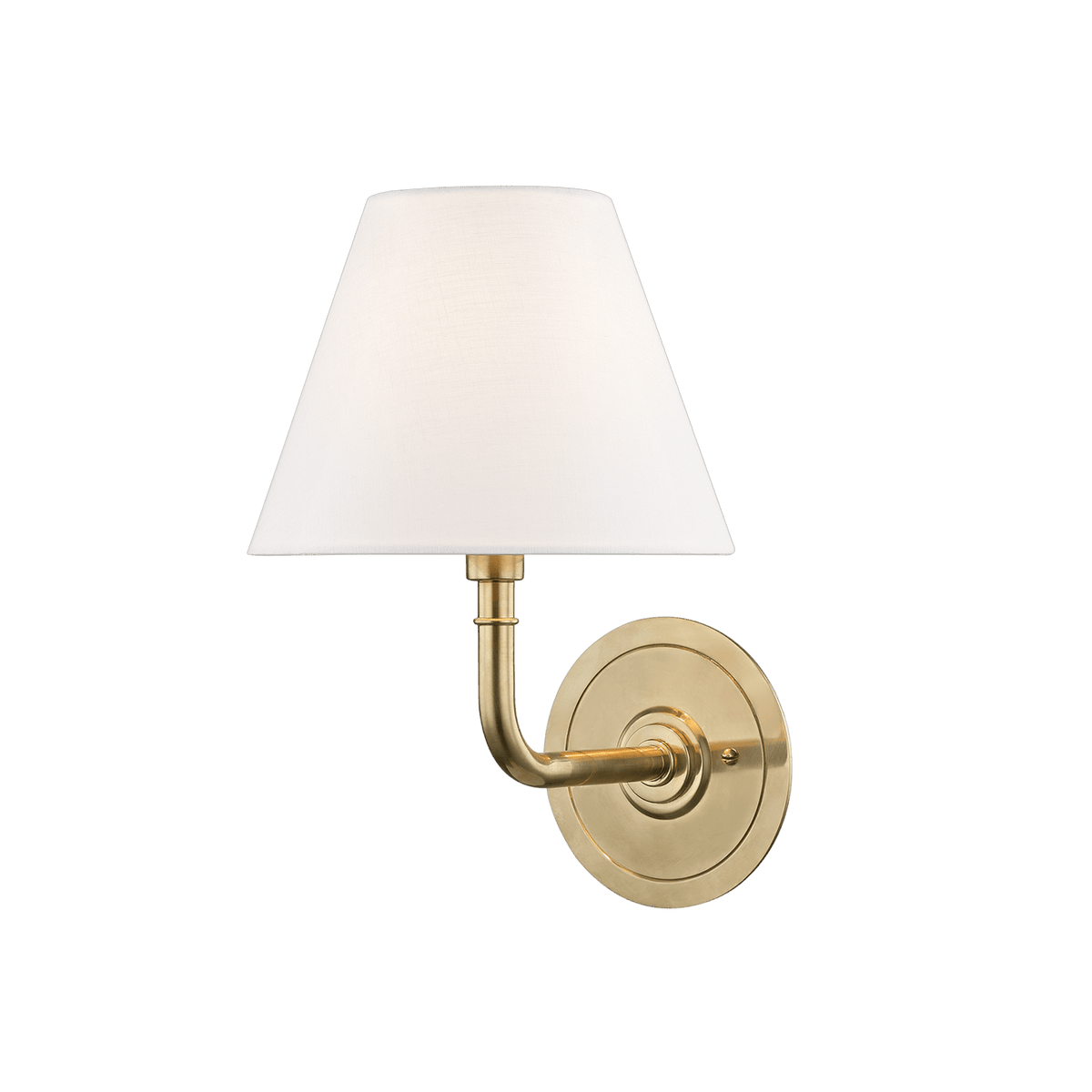 Applique murale en acier laiton vieilli 20x29cm Signature No.1 - Hudson Valley Lighting - The Cool Republic