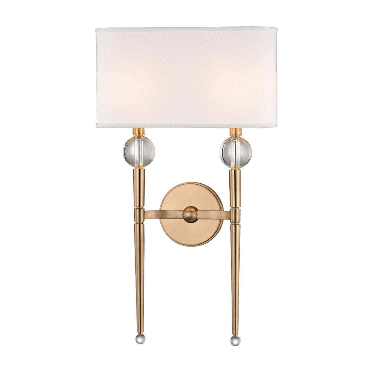 Applique murale en acier laiton vieilli 33x57cm Rockland - Hudson Valley Lighting - The Cool Republic