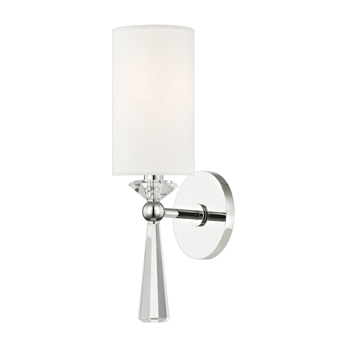 Applique murale en acier nickel poli 12x37cm Birch - Hudson Valley Lighting - The Cool Republic