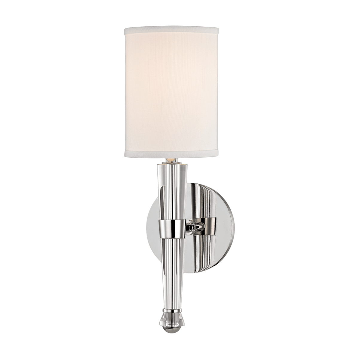 Applique murale en acier nickel poli 12x39cm Volta - Hudson Valley Lighting - The Cool Republic