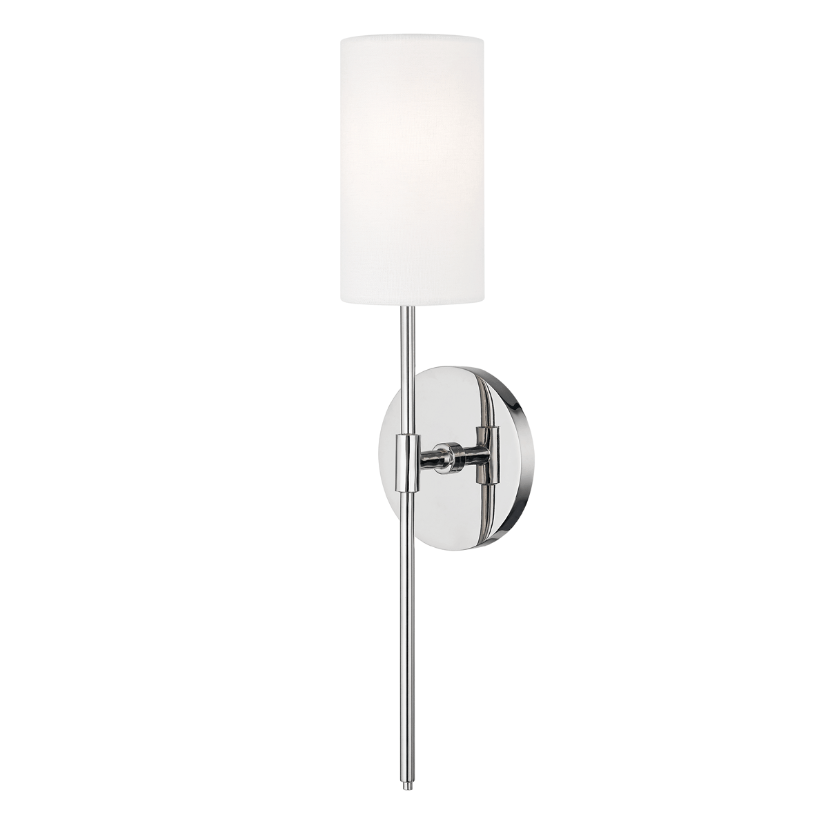 Applique murale en acier nickel poli 12x48cm Olivia - Mitzi - The Cool Republic