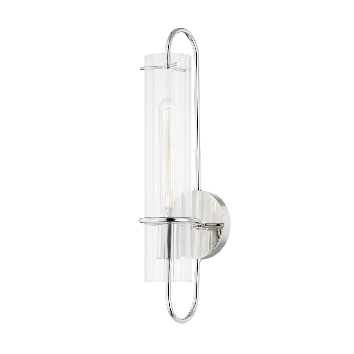 Applique murale en acier nickel poli 12x51cm Beck - Mitzi - The Cool Republic