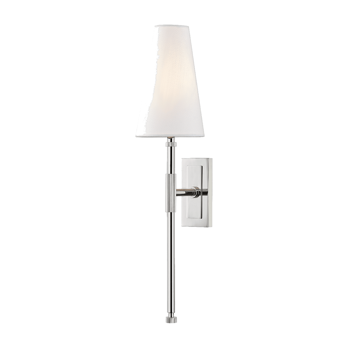 Applique murale en acier nickel poli 13x55cm Bowery - Corbett Lighting - The Cool Republic