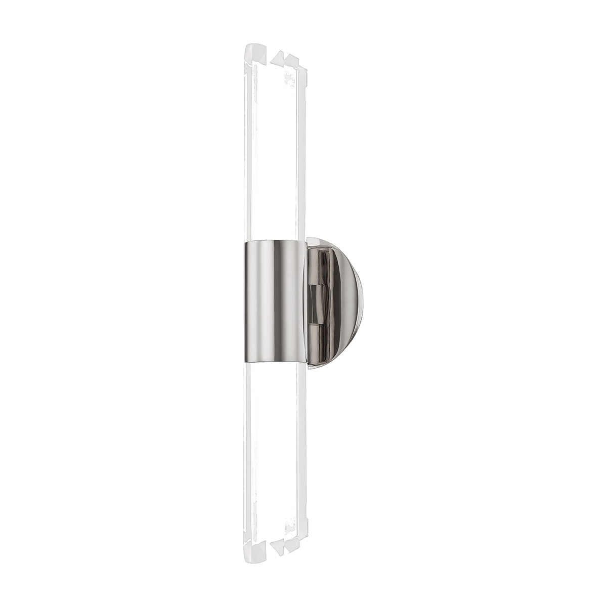 Applique murale en acier nickel poli 14x51cm Rowe - Hudson Valley Lighting - The Cool Republic