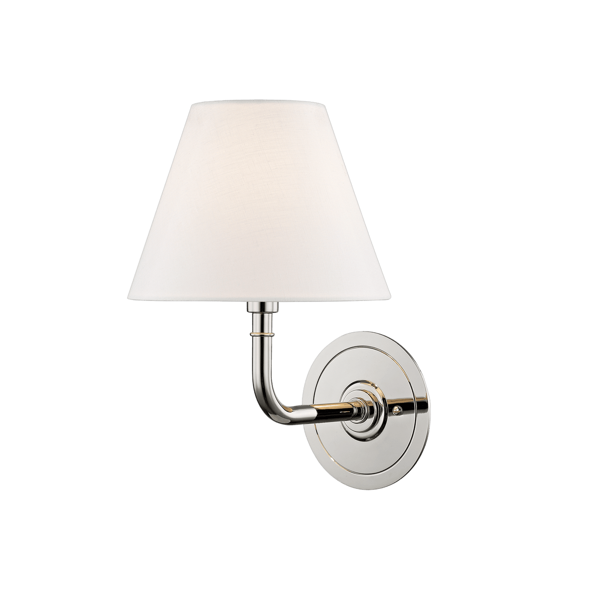 Applique murale en acier nickel poli 20x29cm Signature No.1 - Hudson Valley Lighting - The Cool Republic