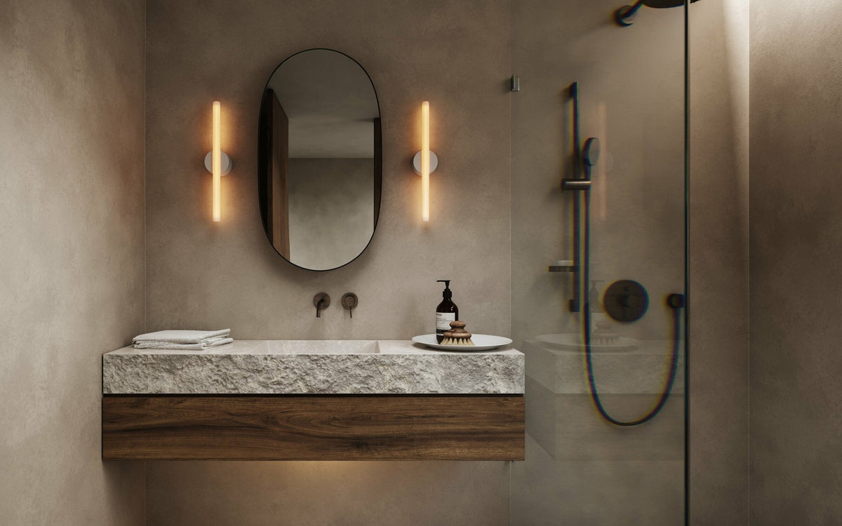 White aluminium wall light 2200K 50 cm Kilter - Tala - The Cool Republic