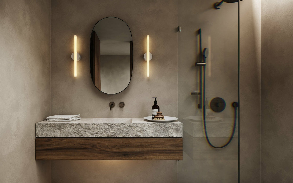 White aluminum wall light 2700K 50 cm Kilter - Tala - The Cool Republic
