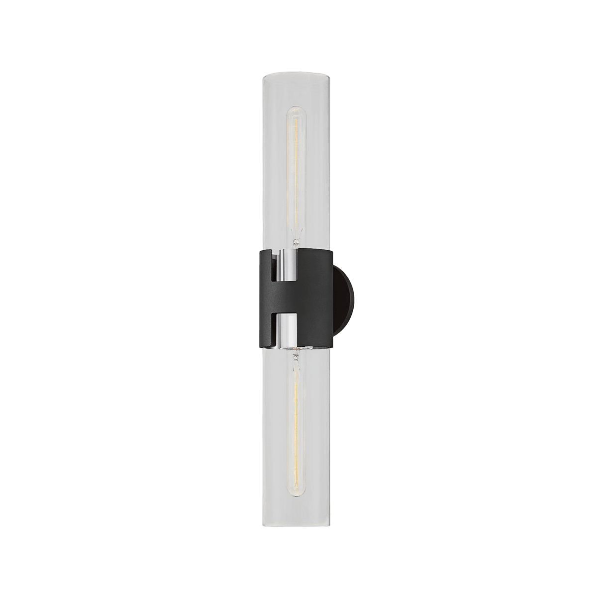 Applique murale en aluminium nickel poli 12x65cm Amado - Troy Lighting - The Cool Republic