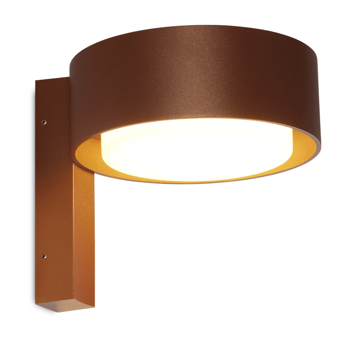 Applique murale en aluminium terracotta 16 cm Plaff On - Marset - The Cool Republic