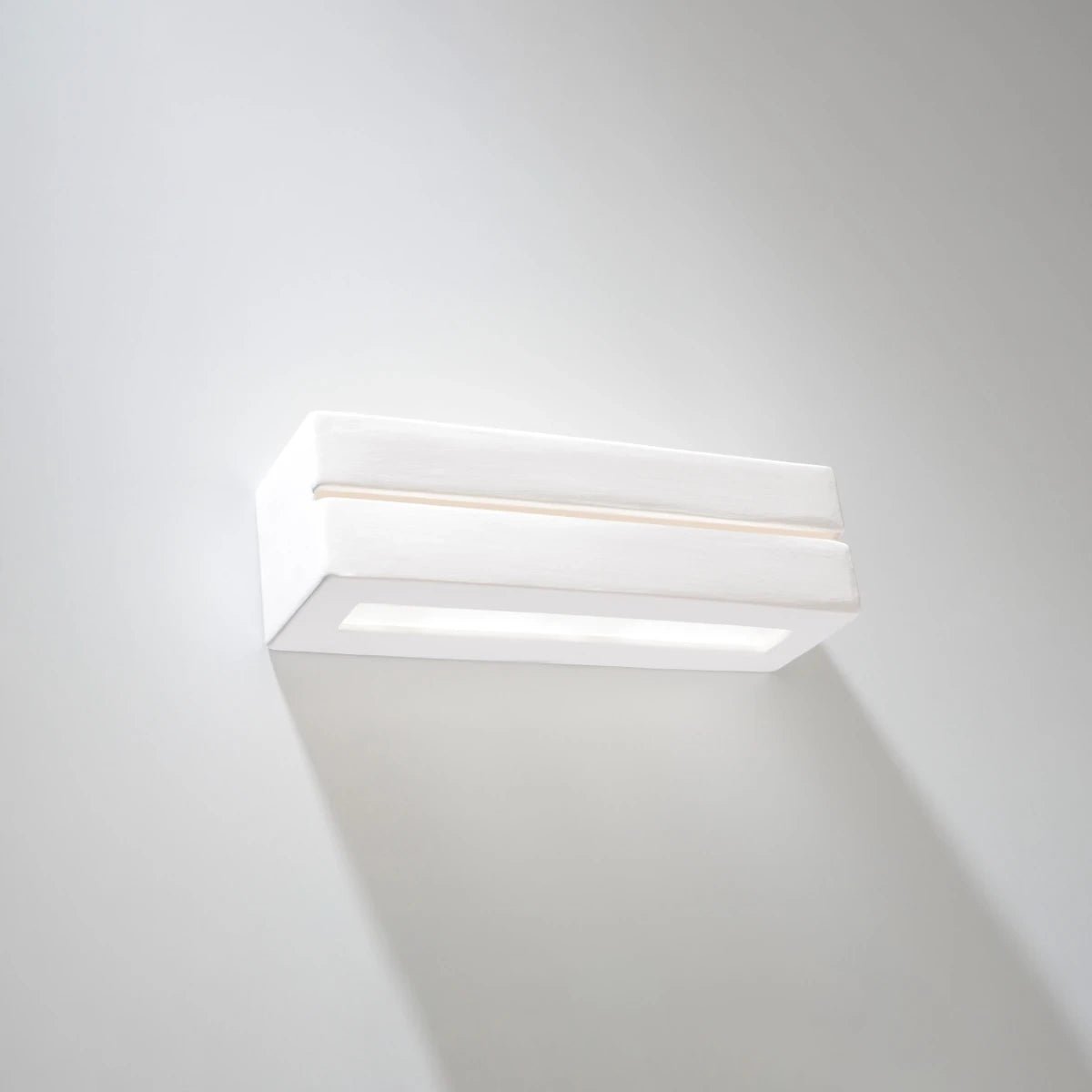 Applique murale en céramique blanche 32,5x9,5cm Vega line - Sollux - The Cool Republic