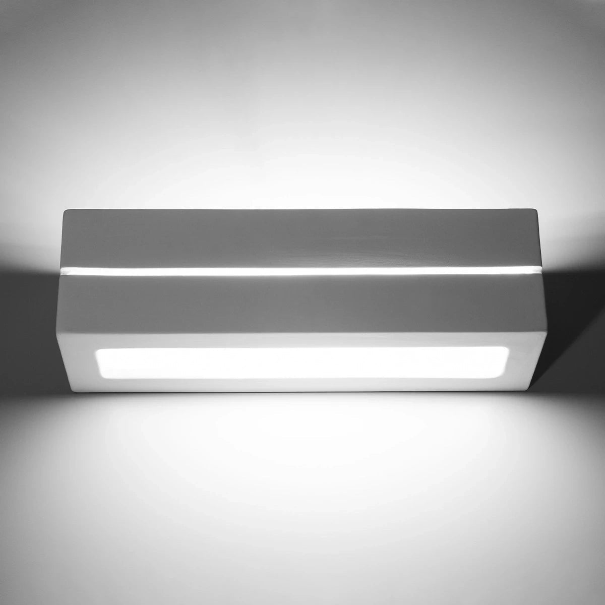 Applique murale en céramique blanche 32,5x9,5cm Vega line - Sollux - The Cool Republic
